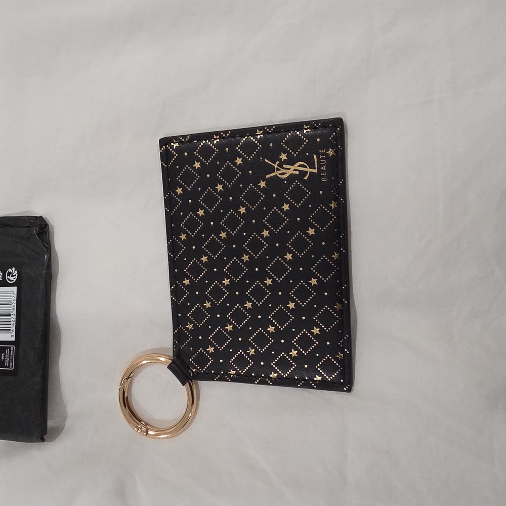 YSL Black and Gold Keychain Mirror GWP
